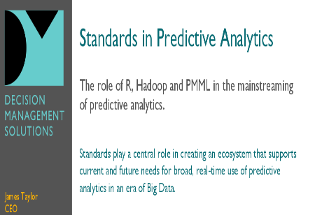 Standards in Predictive Analytics